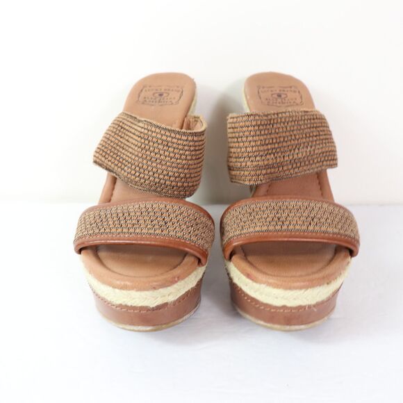 VGC Lucky Brand Candy Cork Wedges 10 - Picture 3 of 9